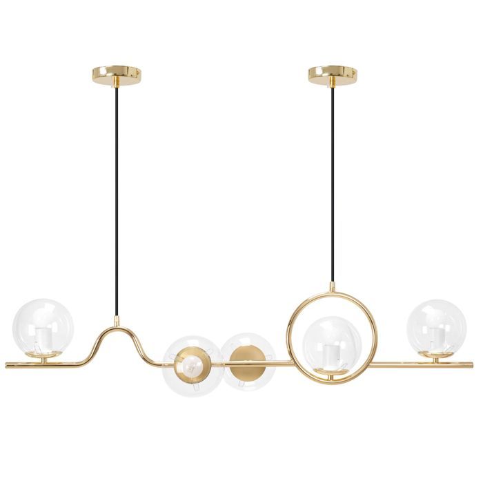Lampe Suspendue De Plafond Toolight App1023-5Cp Suspenion Or 12 X 100 X 20 Cm