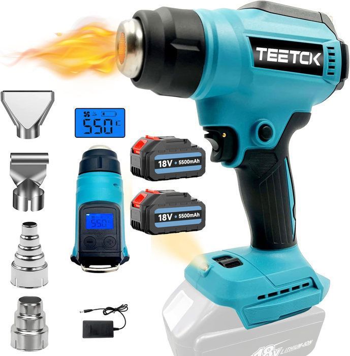 Décapeur Thermique Sans Fil - H286 - Buse plate de 40mm - Rechargeable