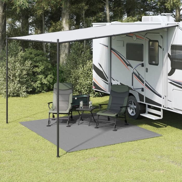 vidaXL Tapis de tente anthracite 3x25 m 4008444