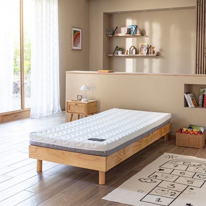 Matelas mousse mémoire de forme 12 cm - Infini - 90x200 - - Garantie 5 ans - Terre de Nuit Matelas mousse mémoire de forme 12 cm - Infini - 90x200 - - Garantie 5 ans - Terre de Nuit