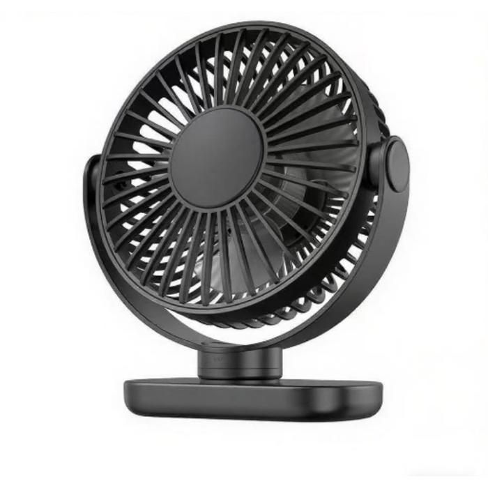 Ventilateur de bureau - ®RISINGFF - Petit ventilateur USB - 3 vitesses - Silencieux - Rotation 360° - Risingff