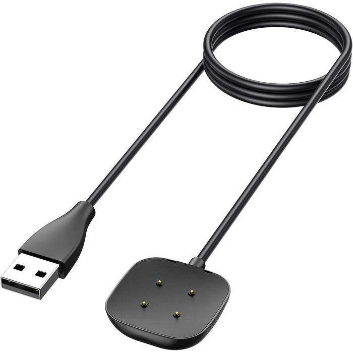 Chargeur Compatible avec Fitbit Versa 3/Versa 4/Sense/Sense 2Magnétique ChargeurCâble de Chargement USB Remplacement pour Fitbit
