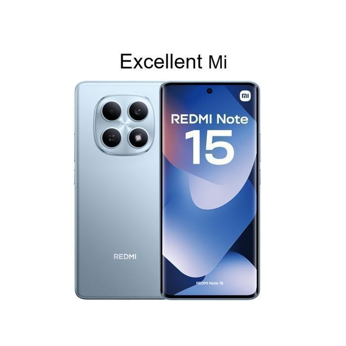 REDMI Note 15 4G Smartphone de 8G RAM ROM Vendu par Excellent Mi EU Version Chargeur non inclus - vue 2