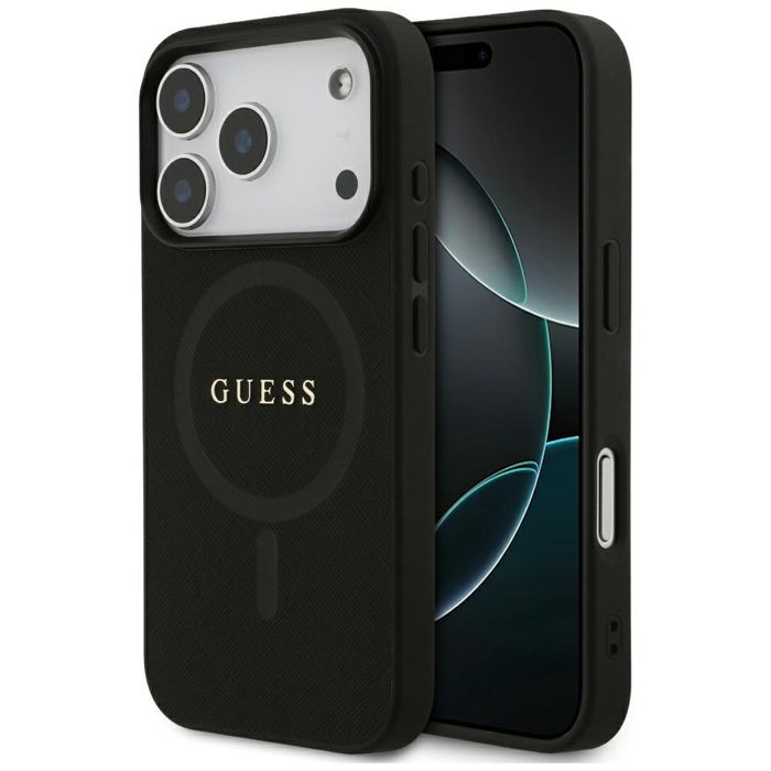 Coque Guess Saffiano Classic Logo MagSafe pour iPhone 17 Pro Max