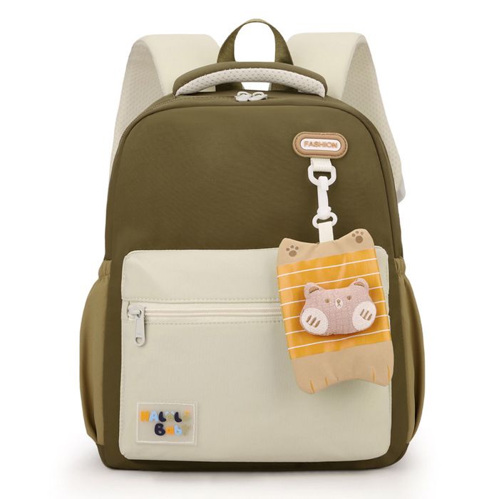 Sac à Dos Enfant - Cartable Fille Primaire - Mignon - SDF005 - pour École Primaire 1-2ème Année - Kaki