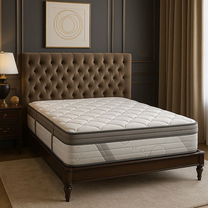 Matelas 180x200 cm Timeless 26cm mousse mousse haute densité ferme indépendance du couchage face été/hiver Matelas 180x200 cm Timeless 26cm mousse mousse haute densité ferme indépendance du couchage face été/hiver