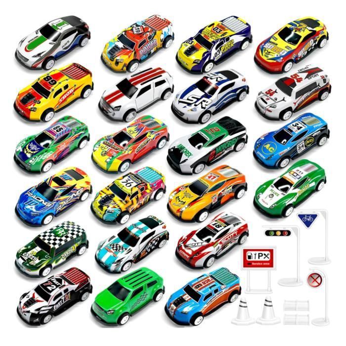 Mccqueen - Lot De 6 Petites Voitures Miniatures à Friction – Jouets En Plastique Pour Enfants