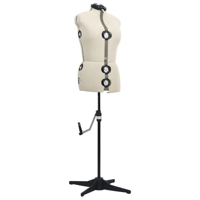 Luxe&Mode Mannequin de robe ajustable pour femme Crème M Taille 40-46 2 ans garantie LV4586