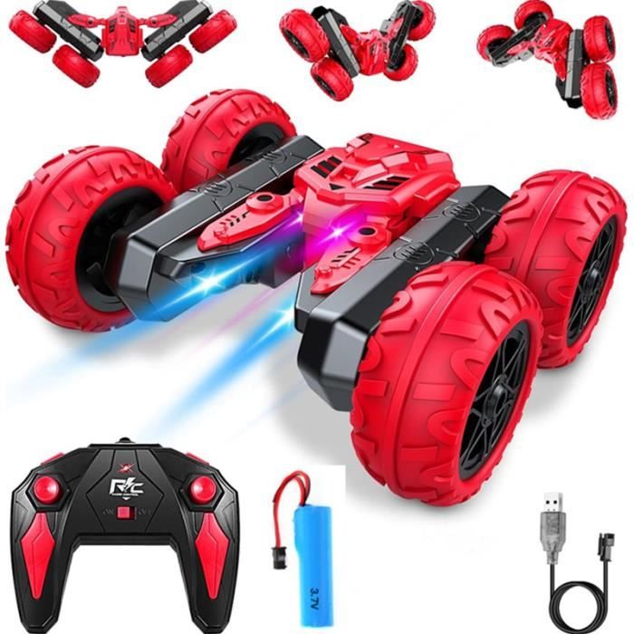 Voiture RC tout-terrain enfant avec 360° rotation, lumières LED, multi Voiture RC tout-terrain enfant avec 360° rotation, lumières LED, multi