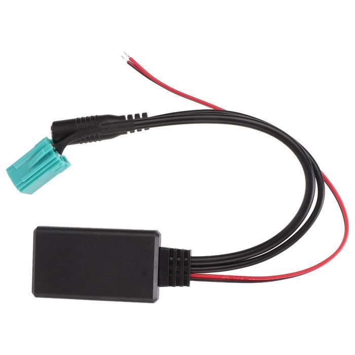 KIMISS Adaptateur Bluetooth 5.0 AUX 6Pin/8Pin – Module Audio Pour Autoradios Renault Clio Espace Kangoo Mégane Scenic (Update List 2005-2011)