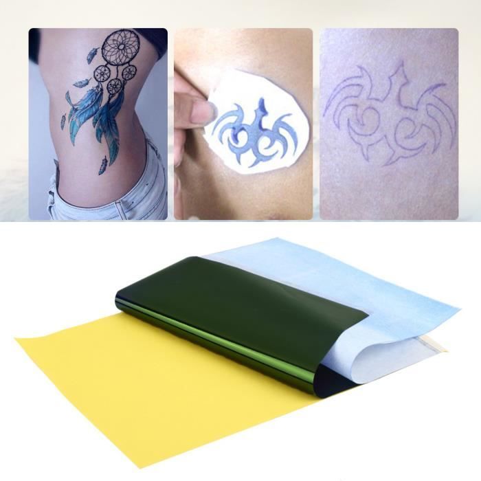 Papeterie Fournitures de bureau 10 feuilles de papier de tatouage temporaire au format A4 Pour