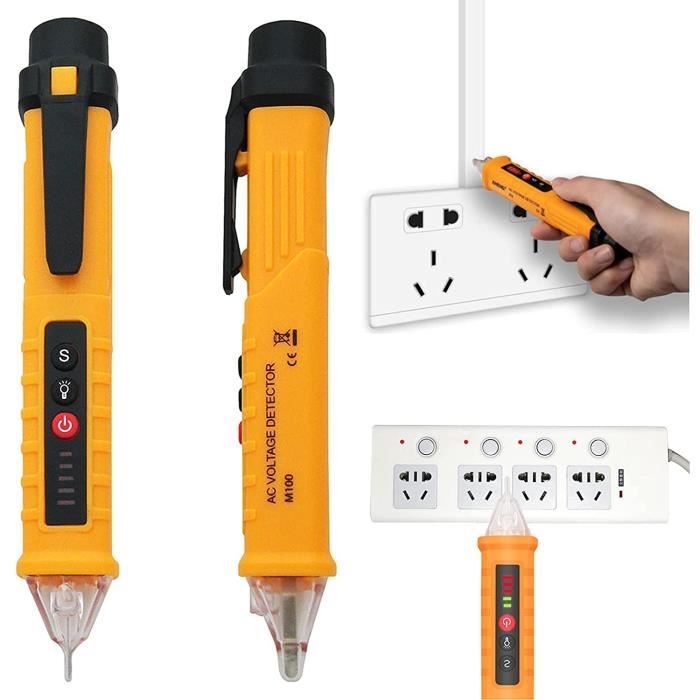 Stylo Détecteur De Tension Sans Contact - Sensibilité 12-1000V AC, Neuf, Testeur électrique