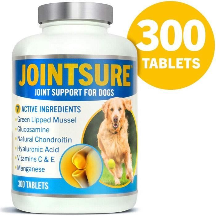 MAISON NATURELLE ® Comprimés pour articulations pour chiens - 100 comprimés  avec moule verte, glucosamine, MSM et chondroïtine - glucosamine