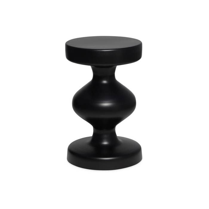 Table dappoint. bout de canapé. table de chevet en métal. noir. Hawa Ø29.5 x H 48.5cm Table dappoint. bout de canapé. table de chevet en métal. noir. Hawa Ø29.5 x H 48.5cm