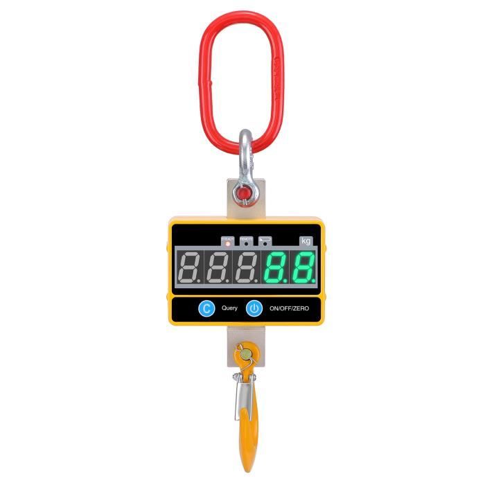 Pesons électronique Suspendu 1500 Kg - Étanche, Avec Télécommande, écran LCD, Pour Chantier, Ferme, Pêche