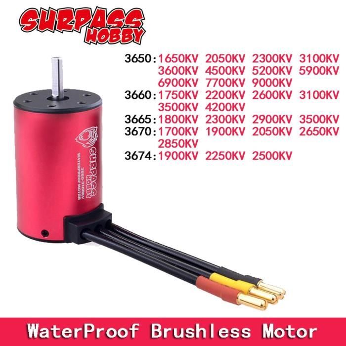 GOTOTOP Moteur 2435 Moteur sans balais sans capteur 2435 4800KV 4P avec ESC sans balais 25A
