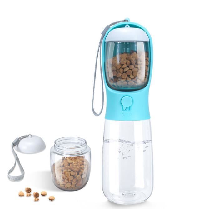 Bouteille deau pour Chien - Portable - 550ML - 100ML Biberon - PC et ABS Non Toxique - Vert