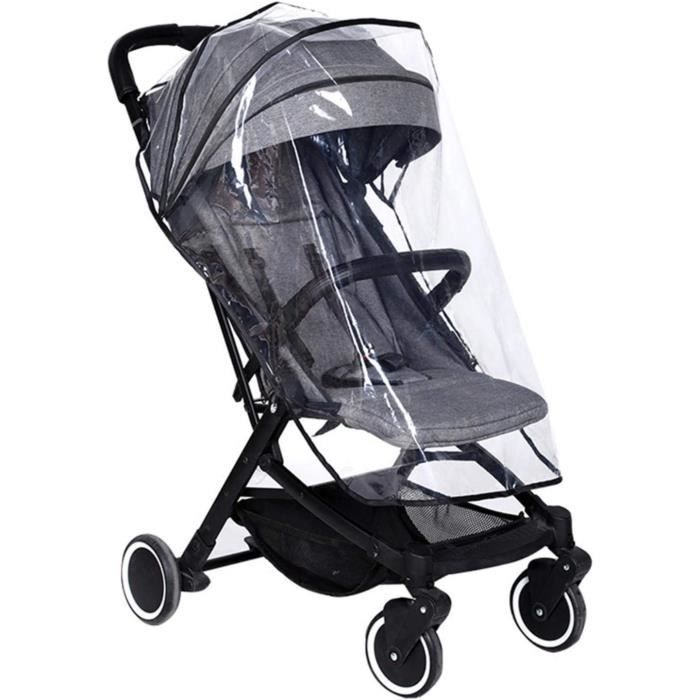 Housse De Pluie Pour Poussette, Protection Contre Les Intempéries, Avec Trous De Ventilation Réglables, Pour Poussette