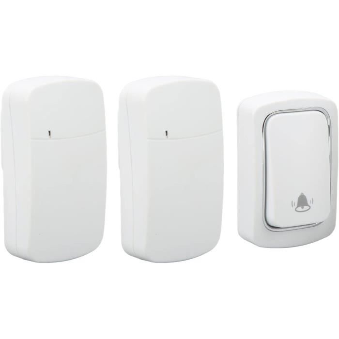 Sonnette De Porte D'entrée Sans Fil Avec 3 Récepteurs étanches Sans Fil