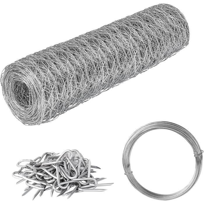 FSHIHINE Grillage à Poules Hexagonal 0,4m x 10m pour Projets de