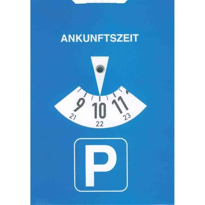 Disque de stationnement, en carton, couleur: bleu