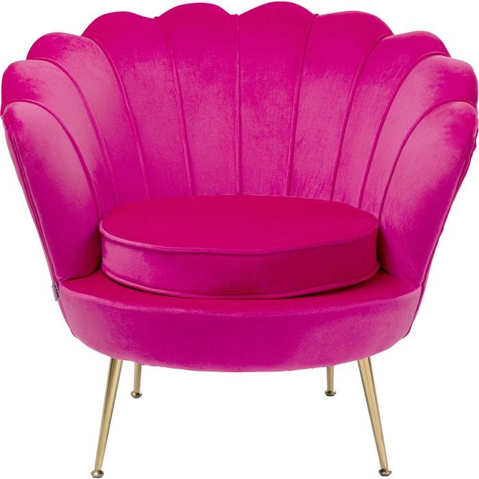 Fauteuil Water Lily Fuchsia Kare Design Achat Vente Fauteuil Cdiscount
