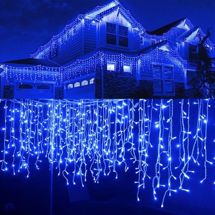 Lumières DEL Rideau Guirlande étanche Intérieur Extérieur Jardin Noël DECO
