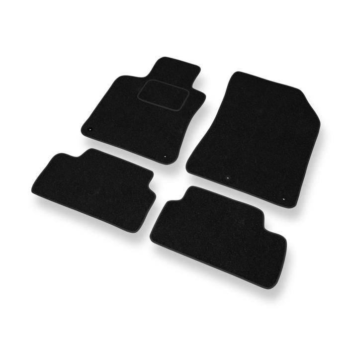 4 TAPIS SOL PEUGEOT 208 FELINE GTI ALLURE ACTIVE MOQUETTE LOGO ROUGE SPECIFIQUE
