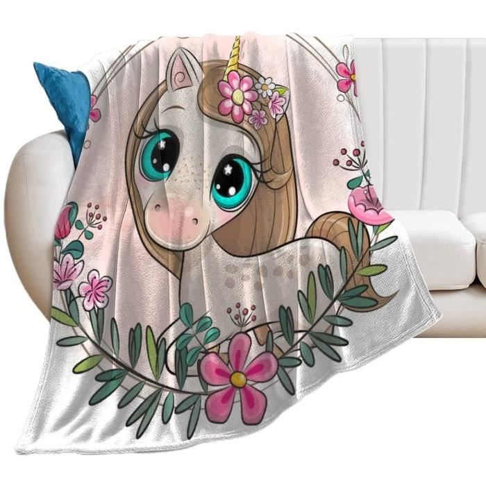 Couverture Bebe Licorne Rose Couverture En Peluche Polaire Couverture Doux Et Chaud 70x140cm 657 Cdiscount Maison