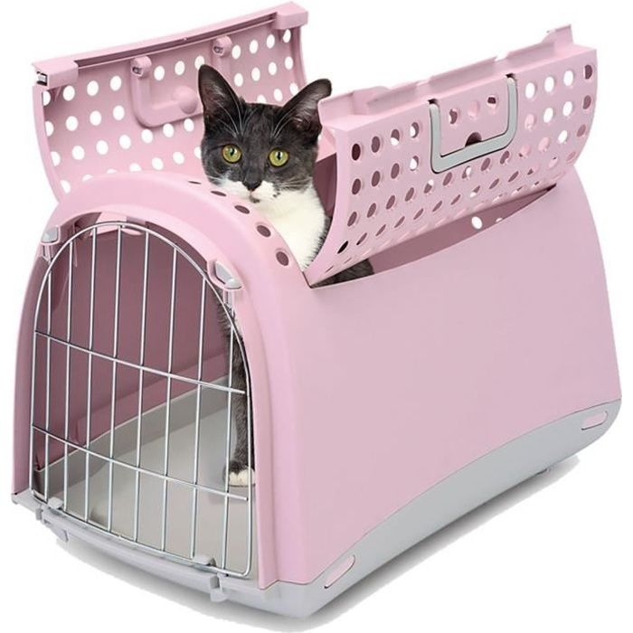 Cage de transport en capsule pour chat