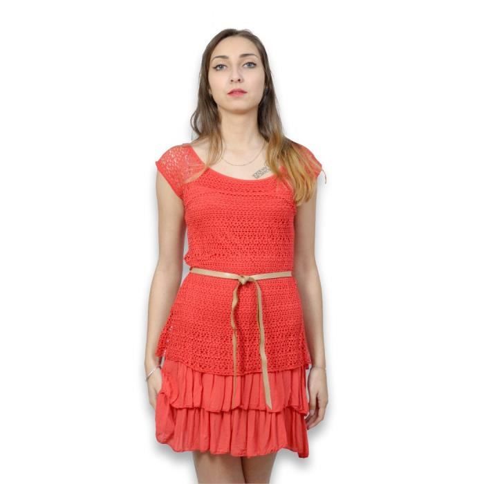 robe bustier courte rouge