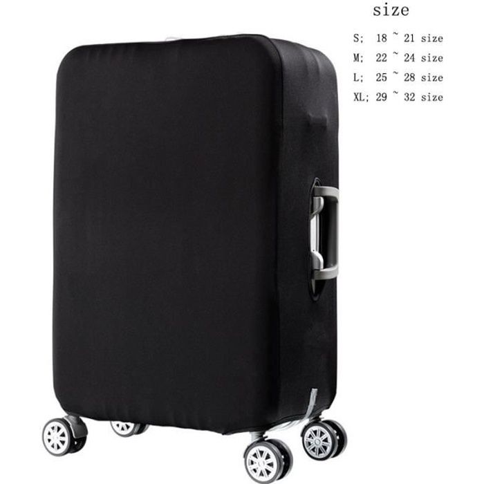 le noir - XL - Valise valise chariot de voyage valise housse de protection pour accessoires de voyage housse