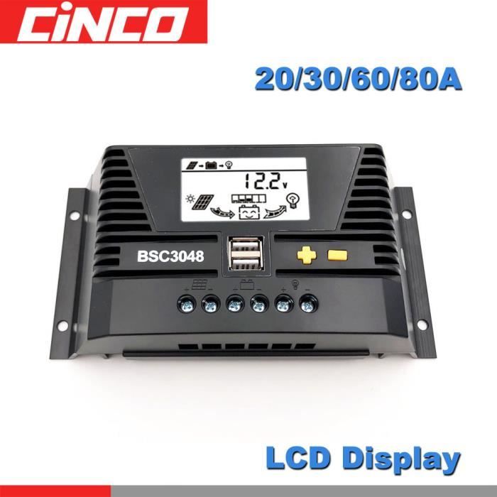 Régulateur de charge 20 MPPT 30/20 340W panneau solaire Camping-car