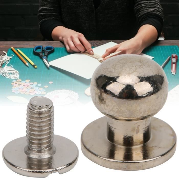 Lot de 100 rivets ronds 734 double tête