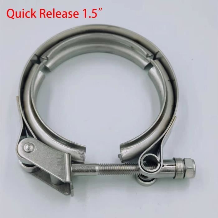 Collier Serrage Tuyau Échappement Woetwoat - Acier Inoxydable, OD 76MM, Universel