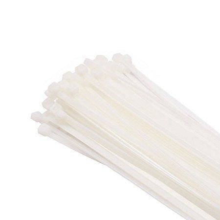 Gocableties Lot de 100 serre-câbles Blanc/naturel 250 mm x 2,5 mm 25 cm 