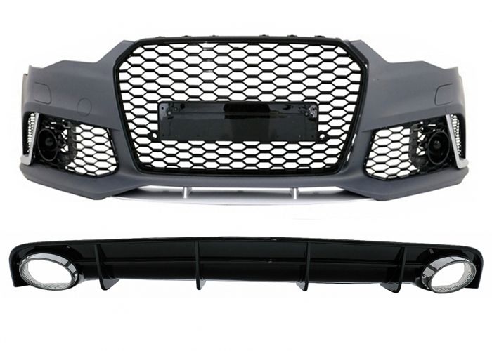 Pare-chocs Avant Gauche Pour Audi A6 C7 (avec Calandre Basse) - Référence Audi 4G0807681E9B9 - Neuf D'origine