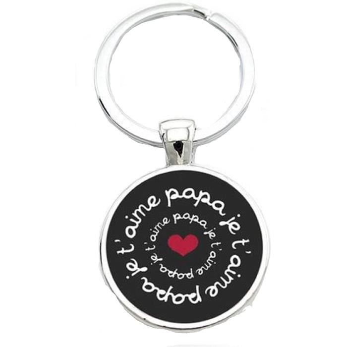 Porte-clés En Bois Gravé "Papi Je T'aime" - Cadeau Personnalisable Fête Des Pères, Grands-Pères, Anniversaire - 11