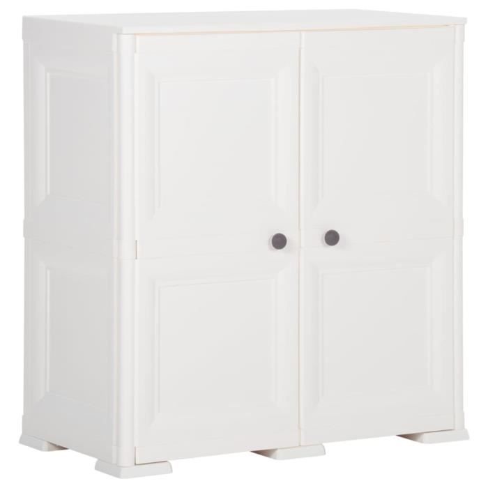 Meuble Déco, Armoire en plastique Armoire de chambre 79x43x85,5 cm