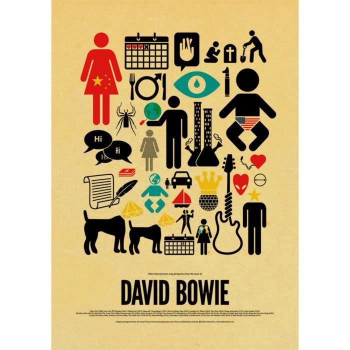 Affiche Déco David Bowie Fumeur - Impression Sur Toile Tendue Ou Papier, Plusieurs Tailles - Neuf