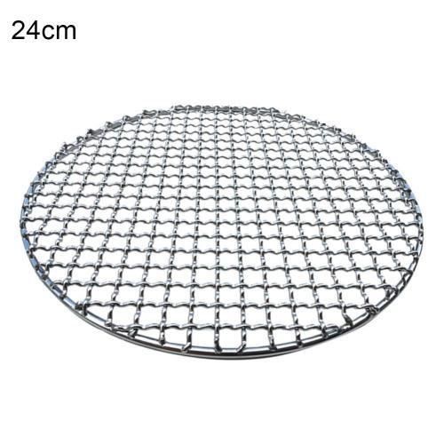 Grille De Barbecue Ronde En Acier Inoxydable 43 Cm - Idéale Camping Et Plein Air
