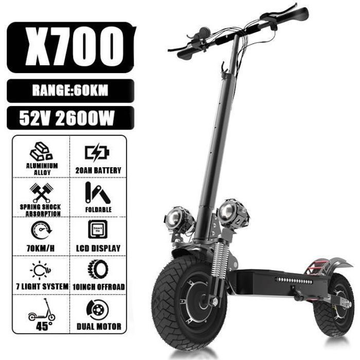 Caroma Trottinette E avec Homologation routière, Trottinette électrique Pliable ABE Charge jusqu'à 120kg, autonomie 32 km, 20km/h, Moteur 350W, pneus