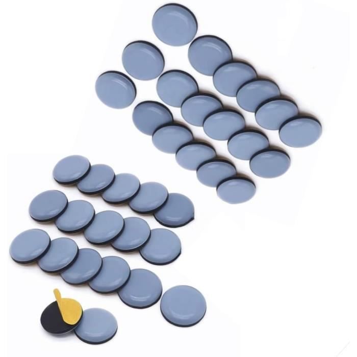 TOPPERFUN Lot De 12 Roulettes Adhésives 360° Pour Appareils Électroménagers - Mini Roues Silencieuses Noires