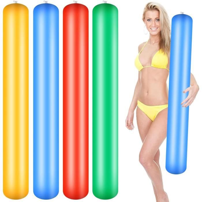 Lot De 5 Nouilles De Piscine Gonflables – En PVC – Longue Durée – Pour Enfants Et Adultes – Plage, Piscine, Lac