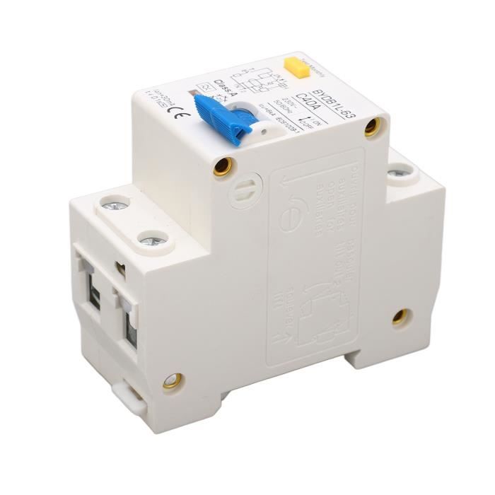 Disjoncteur Différentiel Type A 30 MA - 1P+N - 220V - 6A à 40A - Protection Fuite à La Terre - 4