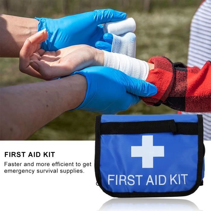 Trousse De Premiers Secours 161 Pièces – Kit Complet Urgence Compact Et Étanche Pour Maison, Voiture, Randonnée, Camping & Voyages
