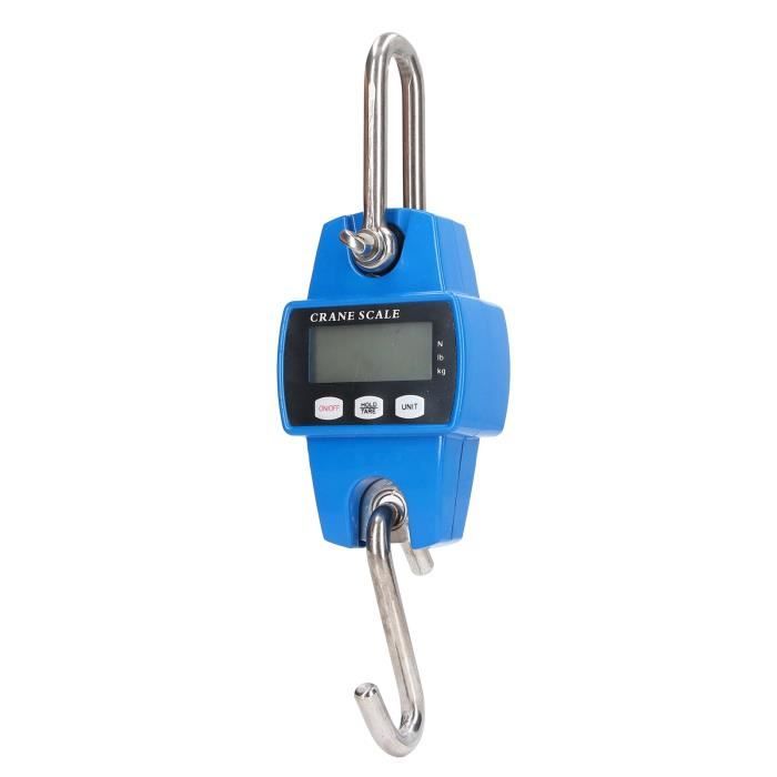 Klau Balance numérique portable rechargeable 300 kg avec écran LCD rétroéclairé pour la maison, la ferme, la chasse en plein air Noir | Heavy Duty, LCD Display with Backlight, For Home Farm Klau Balance numérique portable rechargeable 300 kg avec écran LCD rétroéclairé pour la maison, la ferme, la chasse en plein air Noir | Heavy Duty, LCD Display with Backlight, For Home Farm