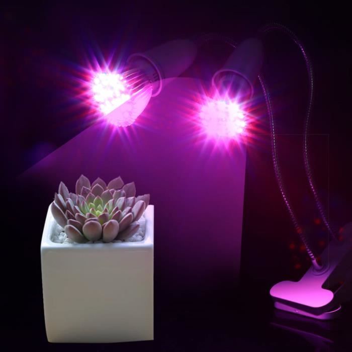 Garpsen Lampe LED Double Tête Pour Plantes – 168 LEDs, 3 Spectres Complets, 5 Intensités, Minuterie 6/12/16H, Hauteur Jusqu’à 167 Cm