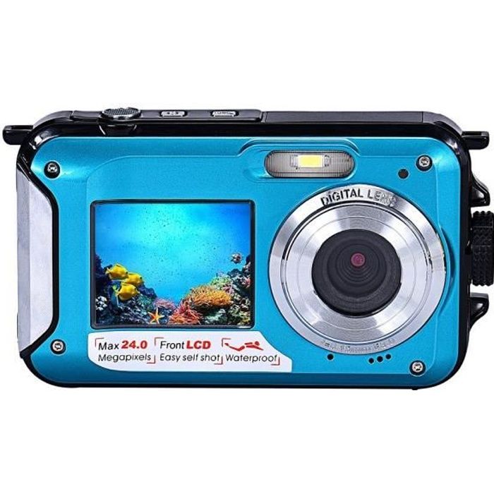 Caméra pour enfants Appareil photo numérique étanche sous-marin pour enfants  2 pouces ips écran X200 Hd Enfants caméra d'action vidéo pour 3-10 ans  filles garçons cadeau Linglai