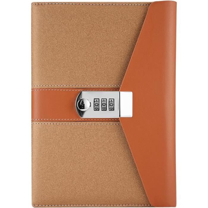 Carnet De Notes A5 Avec Serrure À Combinaison Et Stylo, Journal Intime